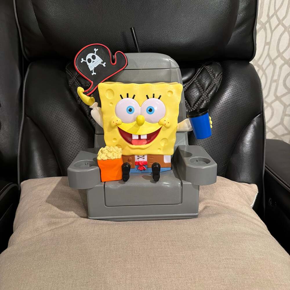 SpongeBob SquarePants Cinema Popcorn Bucket & Drink Holder Recliner Figurine